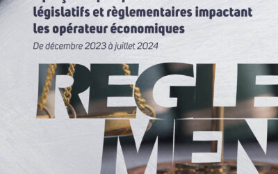 Aperçu de quelques arrêtés législatifs et règlementaires impactant les opérateurs économiques